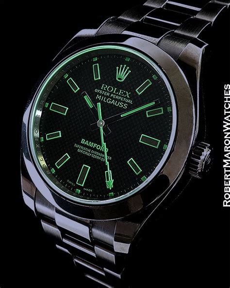 bamford rolex milgauss aftershock watch price|Rolex Milgauss dark knight price.